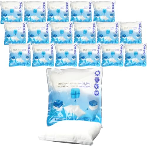 18x Luftentfeuchter Granulat 400g Nachfüllpack universal Feuchtigkeits-Stopper Beutel (18x Nachfüllpack 400g)