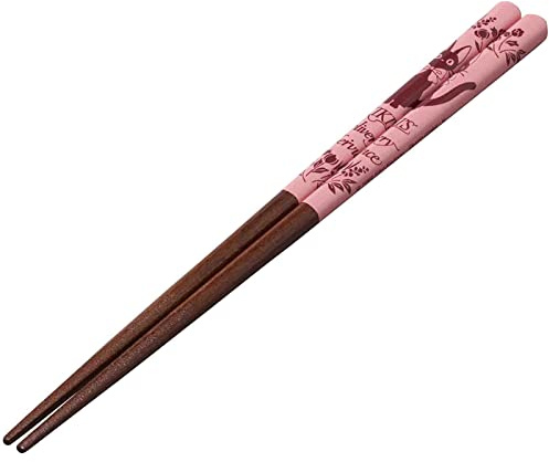 Kiki's Delivery Service Essstäbchen aus Holz (Rosa) – authentisches japanisches Design – leicht, langlebig und praktisch