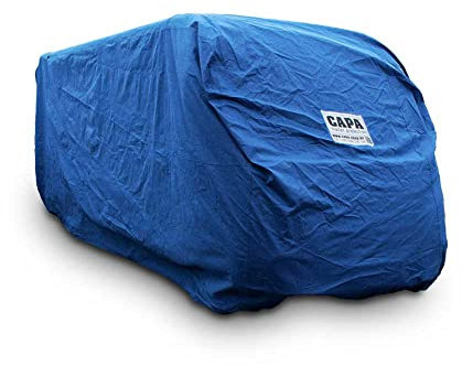 CAPA® Schutzhaube Wohnmobil vollintegriert & Alkoven 470–520 cm | Abdeckplane Wohnmobil Outdoor Garage | grau | atmungsaktiv, wasserabweisend & UV-beständig | CAPAtex®