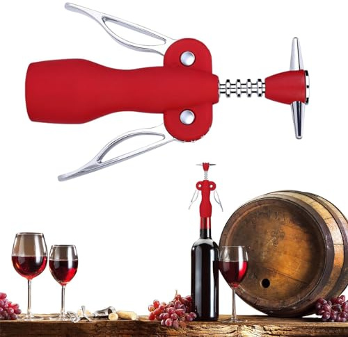 JINGAN Sacacorchos para botellas de vino, abrebotellas antideslizante, sacacorchos universales, utensilios de cocina Sacacorchos para vino para bodega, casa, bar, comedor, banquete