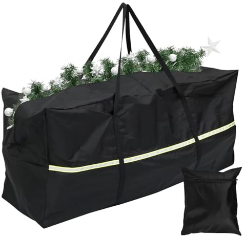 Aufbewahrungstasche Schutzhülle Auflagentasche Gartenauflagen Polsterauflagen Schutzhülle Wasserdicht Oxford 210D Mit Handgriff für Gartenauflagen Polsterauflagen Schutzhülle (1 pc, 122x39x55 cm)