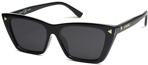 SOJOS Cateye Sonnenbrille Damen Polarisiert Retro Vintage Schmale Eckig Frauen Klassische Moderne Outdoor UV400 Schutz Sonnenbrillen SJ2297