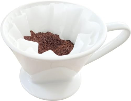 Kaffeefilter Keramikfilter Permanentfilter Filter Größe 1,2 oder für Filtertüten 1 Loch Wiederverwendbar ca. 765 Gramm Gewicht für einen sehr sicheren Stand (Größe 1)