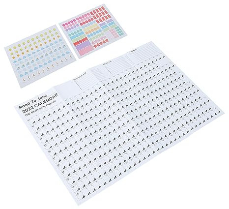 SEWACC 2sätze Wandkalender Mit Notizblock Praktischer Planer Für Zuhause Büro Und Schule Kalender Dickes Kartonmaterial Elegantes Design Zum Schreiben Von Erinnerungen Und Plänen