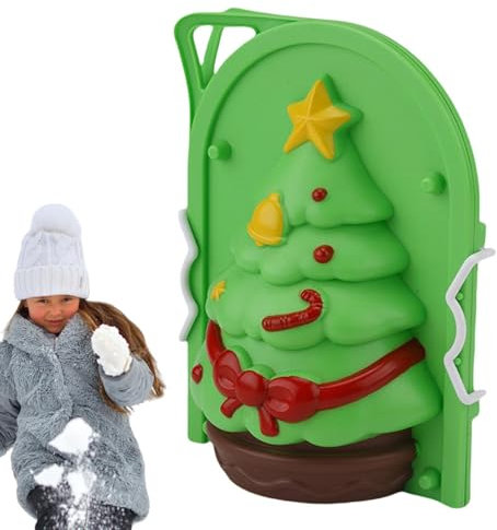 Wuyooprt Schneeball-Maker-Clip, Schneeball-Maker für Kinder - Outdoor-Weihnachts-Schneeballformen - Winter-Schneeball-Clip-Spiele für Kinder im Freien, kreatives Weihnachts-Schneeball-Formspielzeug