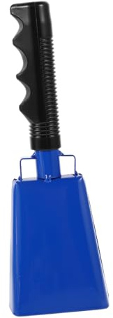 TOYANDONA Kuhglocke Mit Griff Langlebig Lautstark Für Sportspiele Party Und Ranch Handliche Metallglocke Mit Pvc-griff Als Praktischer Geräuschmacher