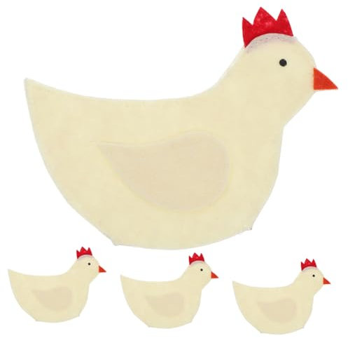 ABOOFAN 4stücke Eierwärmer Im Hühnchen-design Dekorative Ostereier-hüllen Für Festliche Tischdekoration Zum Schutz Und Warmhalten Von Eiern Osterfeierlichkeiten