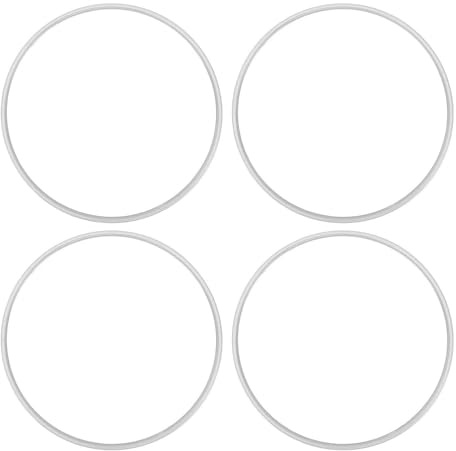 aqxreight 4pcs Anillo Protector de Llanta de 16 Pulgadas Anti Scratch Auto Adhesivo Anillo de Moldura de Borde de la Rueda Adhesiva (White)