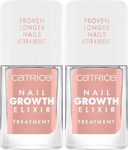 Catrice Nail Growth Elixir Treatment, balsamo per unghie, trasparente, idratante, nutriente, senza acetone, vegano, senza particelle di microplastica, senza conservanti, confezione da 20,5 ml