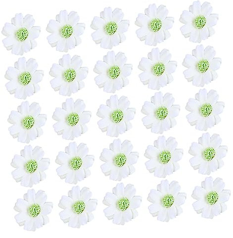 MAGICLULU 50piezas Cabezas De Crisantemo Simuladas Flor DIY Mano Decoración Floral para Manualidades Uso Tocados Bolsos y Ropa
