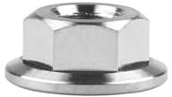 Tuercas Autoblocantes Tuerca de titanio M5/M6/M8/M10/M12/M14/M16, tuerca con reborde, tapa de perno for motocicleta, bicicleta(Titanium,M5)
