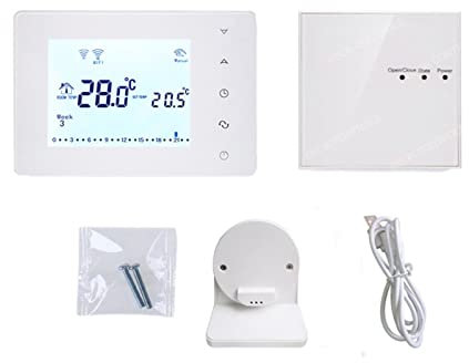 Termostato Inteligente Termostato Subfondo Hogar inteligente WiFi y amplificador; Rf Controlador de agua caliente de la caldera inalámbrica de la caldera del termostato WiFi for el hogar de Google(BOT