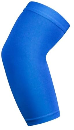 Utomhus sport arm ärm sport armbågsskydd korta andningsbara ärmar, BLÅ, L