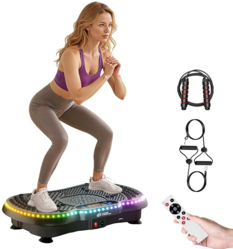 GartistGo Training Vibration Platform, Model 2026 with Resistance Bands, 250 Adjustable Speeds for a Full Body Workout