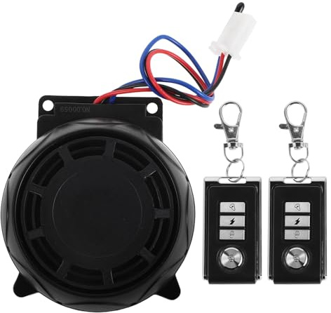 SOESFOUFU Sistema de Alarma para Motocicletas: Alarma antirrobo para Motocicletas con 2 mandos a Distancia - Dispositivo de Seguridad inalámbrico para Bicicletas eléctricas y vehículos Todoterreno.