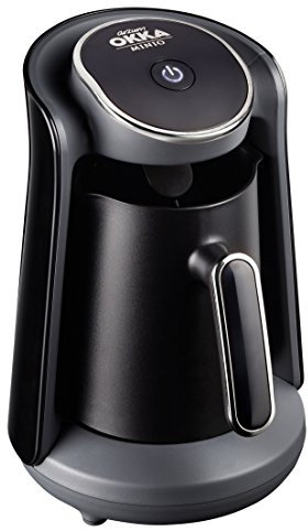 Arzum OK004-K Turkish Coffee Machine, Plastic, 480 W,0.3 liters, Black/Chrome