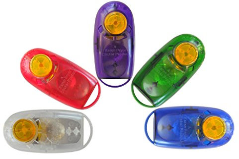 Karen Pryor KPCT Clickertraining i-Click Jewel Clicker in gemischten Farben 5er Pack