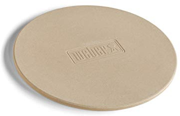 Weber 17835 Pizzastein rund Ø36cm, für Holzkohlegrills, Gasgrills, Elektrogrills und Backofen