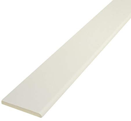 White, 65mm x 5m Pencil-Round Architrave uPVC Plastic Window Finishing Trim