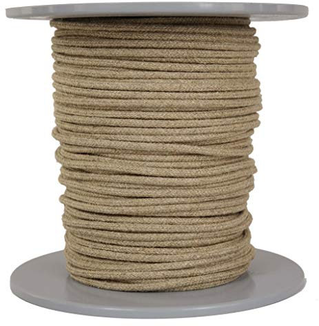 Gepotex Leinenseil/Seil aus Leinen/Flachsseil 16-Fach geflochten Natur Durchmesser ca. 5mm - Länge: 100 Meter - hergestellt aus naturbelassenem Leinengarn, biologisch abbaubar und umweltfreundlich