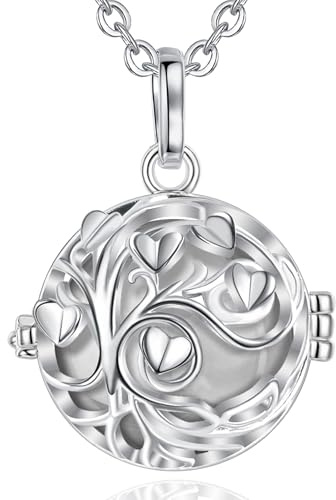AEONSLOVE Bola Grossesse Collier Femme Enceinte Pendentif Sons Musique Chime Ball pour Fille Maman Amie, Bijoux Femme pour Méditation de Yoga Cadeau Naissance