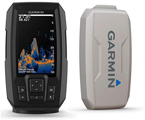 Garmin Striker Vivid 7cv Bundle with Transducer and Protective Cover, 7-inch Color Fishfinder, Vivid Scanning Sonar Color Palettes 010-02552-00