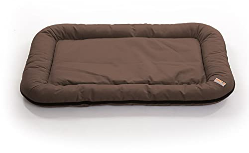 ESTEXO Hundebett Hundekissen Hundekorb Haustierbett Katzenbett Hundesofa Teflon Matte Dunkelbraun 80x105 cm