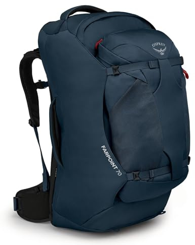 Osprey Farpoint Homme Sac de voyage, 70L, Muted Space Blue, O/S