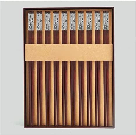 Bacchette Sushi, Bacchette Cinesi Lavabili Bacchette In Palissandro Rosso, Bacchette In Legno Massello Placcate Oro 24k, Non Verniciate E Prive Di Cera, Bacchette For Confezioni Regalo ( Color : Silve