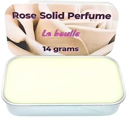 Solid Perfume Balms. Handmade. 14 gr. Only natural ingredients. Long lasting perfume. (Rose)