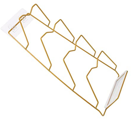 BESTonZON Topfdeckelhalter Aus Eisen Wandmontage Stabiles Küchenzubehör Praktischer Organizer Für Haushaltsdeckel