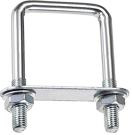 duoyif U-Schrauben M10 90mm x 150mm U Bolzen Quadratische Edelstahl 1Stück
