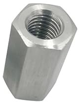 LXURY 1 Stück M6 M8 M10 M12 M14 M16 Linksgewinde 304 Edelstahl Sechskantstange Kupplungsmuttern Standoff Spacer Lange Sechskantmutter (Size : M16x30mm)