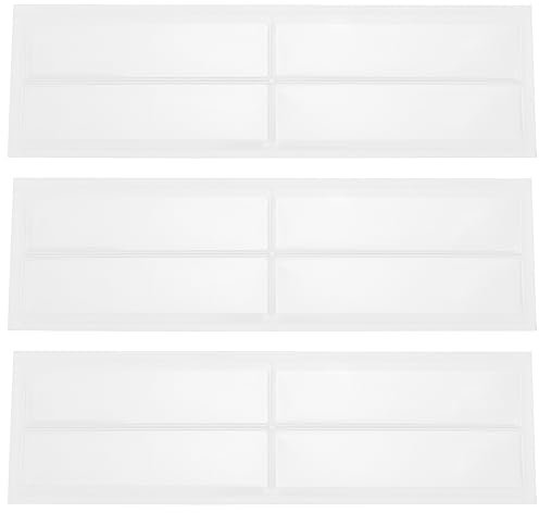 SG Store 50 Stück Rechteckige Etikettenhalter Selbstklebende Regalschilder Transparente Kunststoff Etiketten für Lagerung Regale Briefkästen Ordner Schubladen Schränke 11 x 3 cm