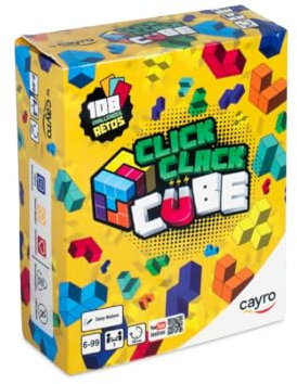 Cayro - Cubo Click Clack - Posiziona Correttamente I Pezzi Per Superare Le Sfide - Gioco Di Abilità - Strutture - 1 Giocatore