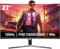 GAMEPOWER F20 Monitor Curvo para Juegos de 27, 1500R, 120Hz, 1080p, 1ms, AMD FreeSync, HDR, 125% sRGB, Retroiluminación RGB, Altavoces Integrados, Sin Marcos, HDMI y VGA