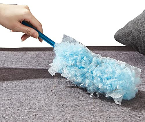 Brosse De Nettoyage De La Poussière – Dépoussiéreur Électrostatique, Nettoyeur De Poussière par Adsorption | Poignée Dépoussiéreuse avec 5 Têtes De Rechange, Dépoussiérage Domestique, Brosses Légères