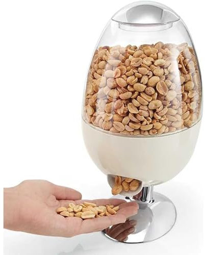 YZHYYDS Automatic Candy Dispenser, Automatic Snack Machine with Motion Sensor, 1-2L Capacity and Transparent Acrylic Material, Moisture Resistant, Removable and Easy to Clean, for Nuts, Coffee Beans