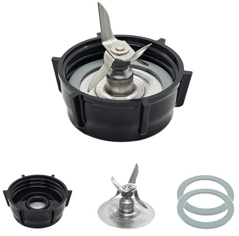 4 Piezas Repuesto para Licuadora, Repuesto Compatible con Oster Osterizer Licuadora, Base de Cuchilla Tapa Inferior y Junta Tórica Sello