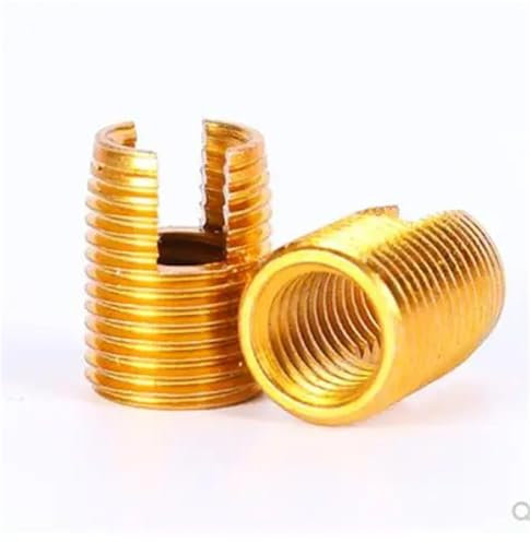 Premium-Schrauben M2 M16 Edelstahl-Gewindeeinsätze Metallgewinde-Reparatureinsatz Selbstschneidende Schlitzschraube mit Gewinde Kohlenstoffstahl M16 (2 Stück)(Carbon Steel,M4 (10pcs))