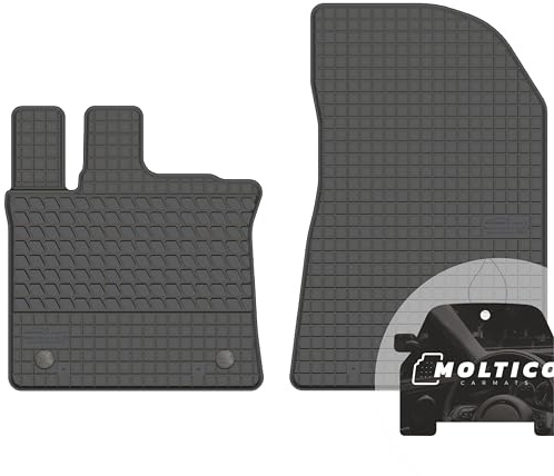 moto-MOLTICO Vorne Gummimatten Auto, 2-teiliges Set, Allwetter Gummi Fußmatten mit Rand, Antirutsch & Wasserfest Autoteppiche - passend für Renault Captur II (2019-)
