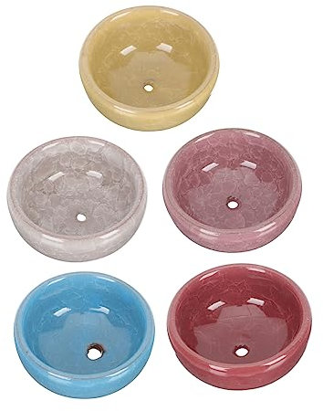 YARNOW 5 Piezas Macetas De Cerámica para Plantar Flores y Suculentas Maceta De Escritorio Contenedor para Plantas Color Aleatorio