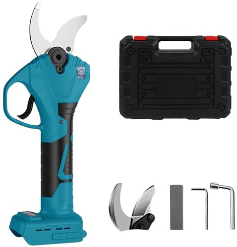 Agrdeed Troncarami a batteria professionale, adatto per batteria Dewalt da 18 V, con display LCD e lame in acciaio SK5 importate per rami, arbusti e tronchi