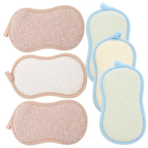 CALLARON 6stücke Reinigungsschwamm Fürs Badezimmer Und Küche Wiederverwendbarer Spülschwamm Kompakter Haushaltsspülschwamm Mit Guter Wasseraufnahme Und Starke Reinigungskraft Zum
