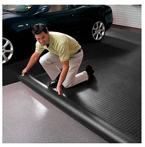 Rollo de suelo de PVC duradero para monedas, tapete de protección resistente para garaje, caravana, remolque y áreas de estacionamiento