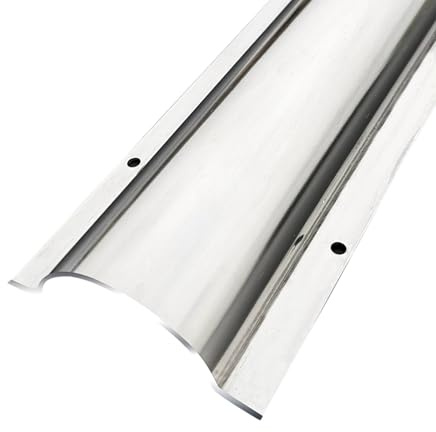 JLLEIZYZ Goulotte Electrique Exterieur, Cache Cable Sol, Miroir en Acier Inoxydable, Structure Incurvée, Utilisable à L'intérieur comme à L'extérieurs(100x5.3x1.2cm/39x2.1x0.47in)