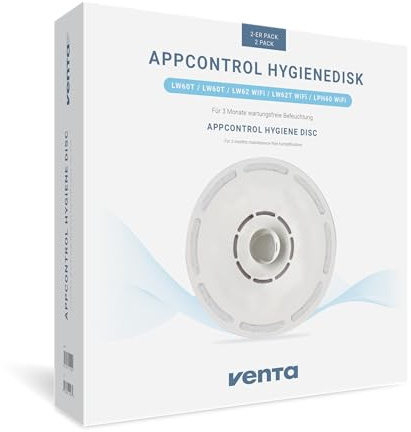 Venta App Control Hygienedisk 2er, Kunststoff, Zubehör für LW60T, Weiß, 30 cm, Automatisch