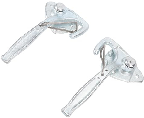 Jiawu Trailer Door Latch Heavy Duty Secure Cam Bar Locking for RV Camping Car, Galvanized Metal 2 Pack