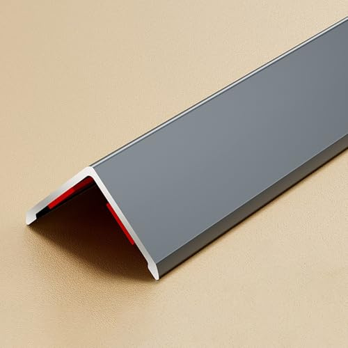 Coayuou Baguette De Finition 100cm* 3pièces Angle Autocollant Cornière en Alu pour Murs Et Plinthes Solution Pratique Et Esthétique pour Protéger Vos Coins Intérieurs(Style 9,15x15mm)