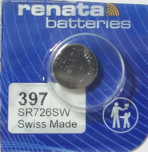 Renata/Swatch GroupSilver Oxide Button Batteries Silver Oxide 1.55V32mAhCompatible with: 280-28; 397; 607; D397; GP397; SB-AL; SR59; SR726SW ; V397; V536